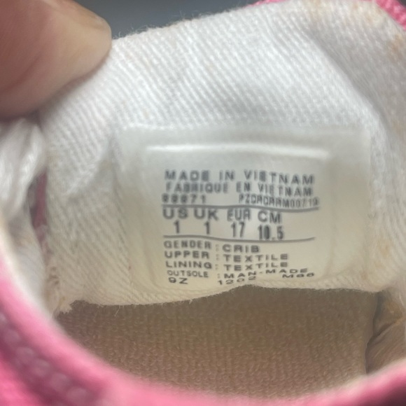 Baby Converse 1st Star Crib Shoe Size 1 - Picture 8 of 10